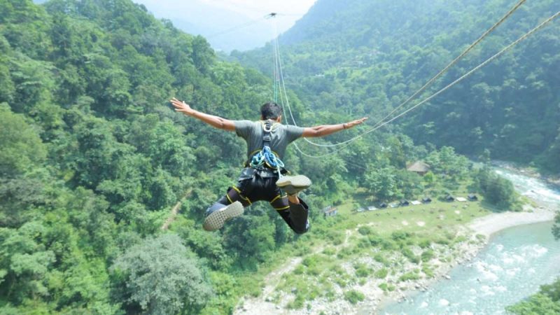 India’s Only Valley Rope Jump Debuts In Rishikesh With Extreme Freefall Experience