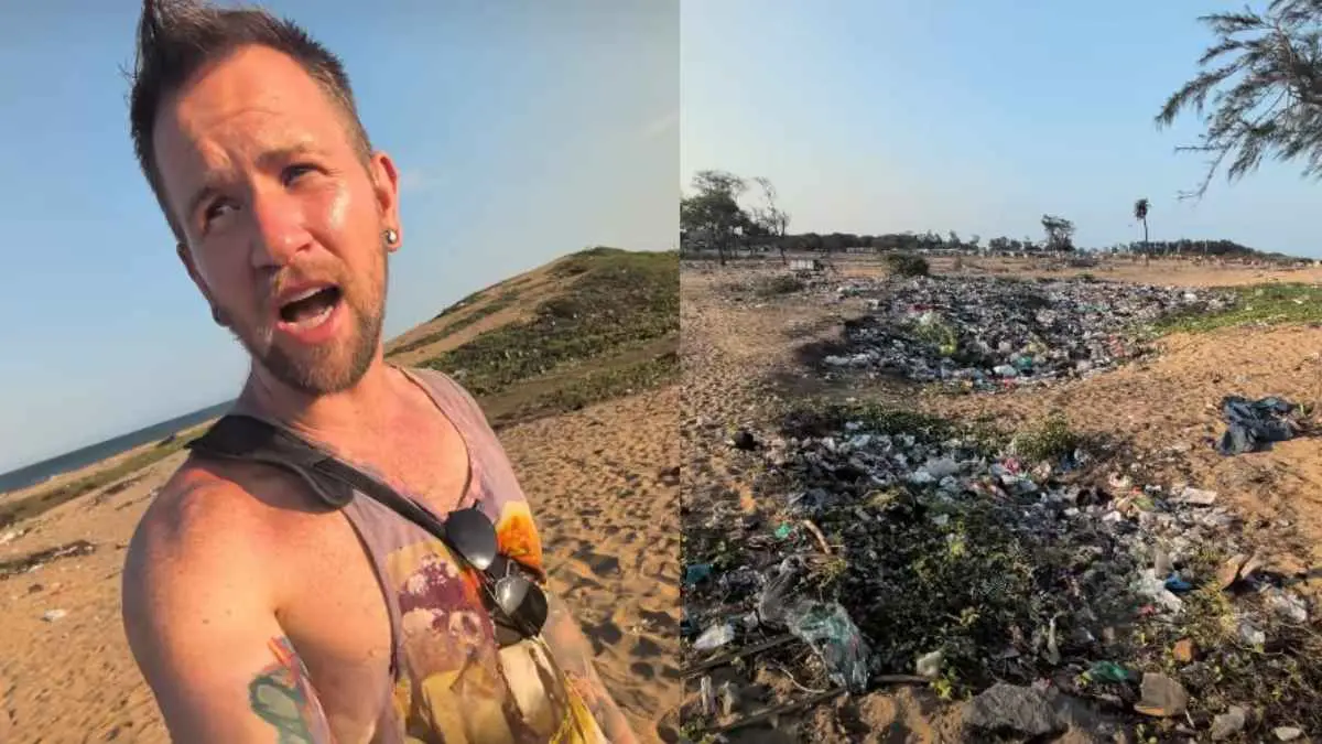 Is Mahabalipuram Beach India’s Dirtiest Beach? Foreign Vlogger Calls It “Shameful” On Seeing Trash-Strewn Shoreline