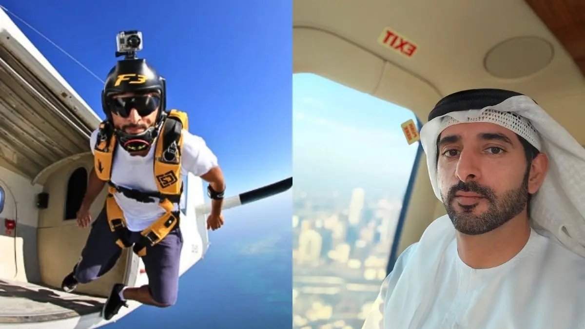 Sheikh Hamdan Shares Stunning Skydiving Photo Over Dubai, Leaving Fans In Awe Again!