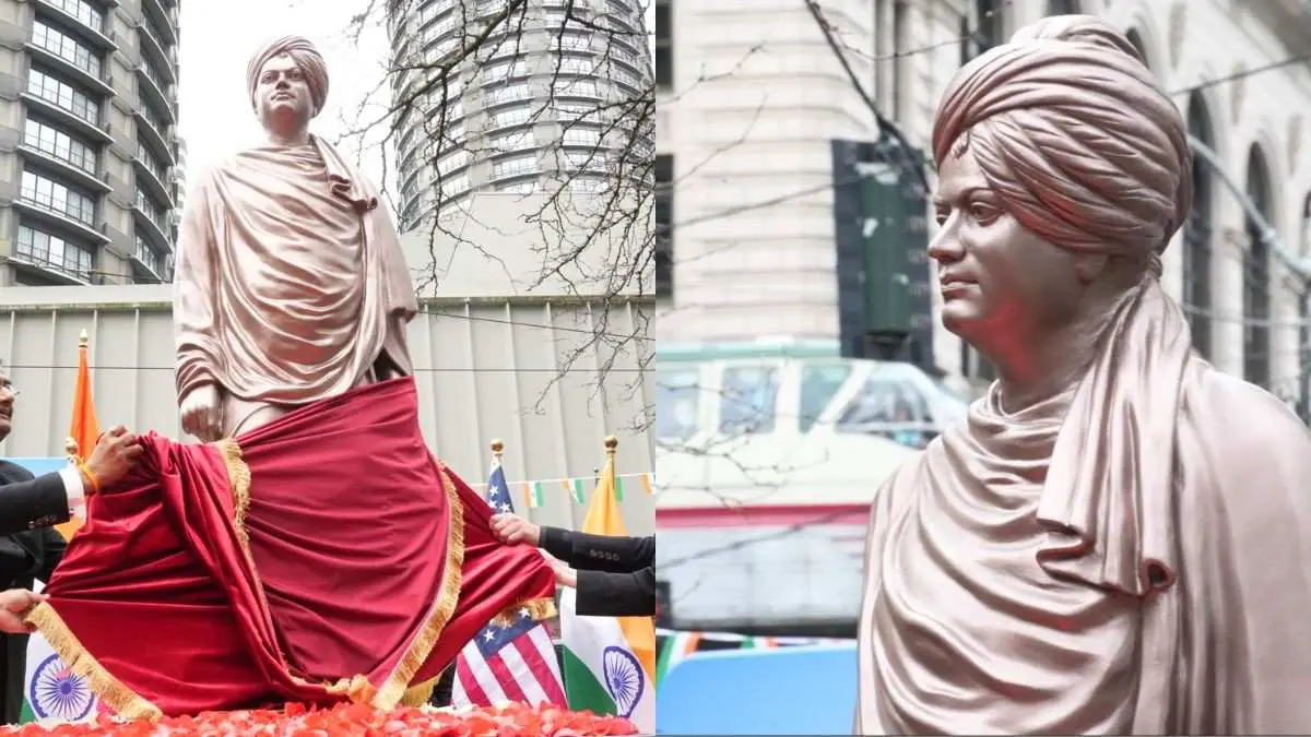 Life-Size Swami Vivekananda Statue Unveiled In Downtown Seattle; First-Of-Its-Kind In USA