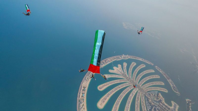 Skydive Dubai Reopens With 13,000ft Palm Jumeirah Flag Jump; Details Inside