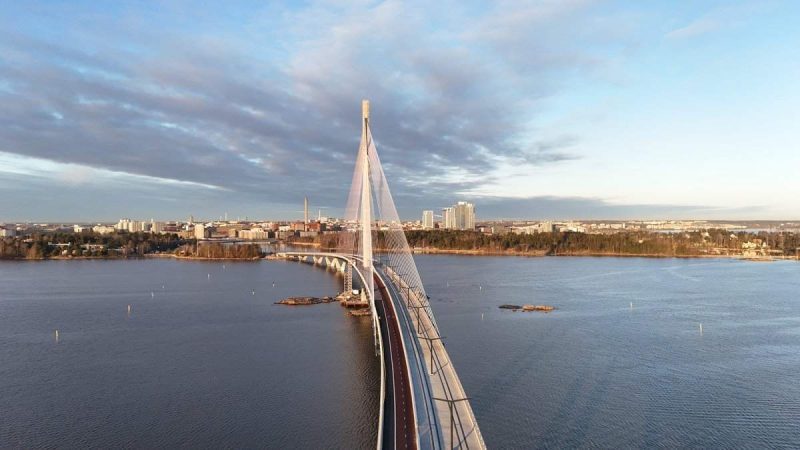 Finland Opens World’s Longest Pedestrian Sea Bridge & Private Cars Are NOT Allowed!