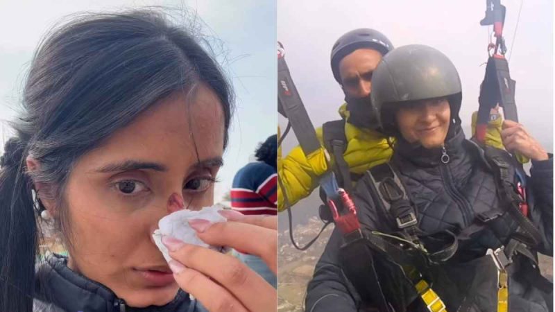 Viral Video: Content Creator Reveals Truth Behind Scary Paragliding Experience And Nose Injury