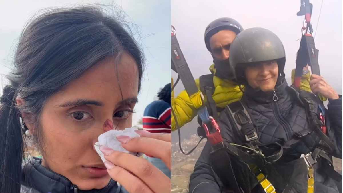 Viral Video: Content Creator Reveals Truth Behind Scary Paragliding Experience And Nose Injury
