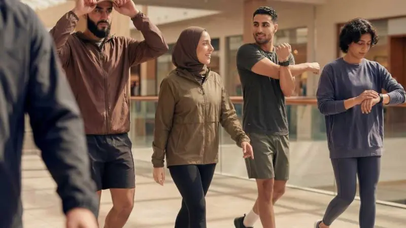 What Is The Free Walking Club Launched For Residents At Yas Mall?
