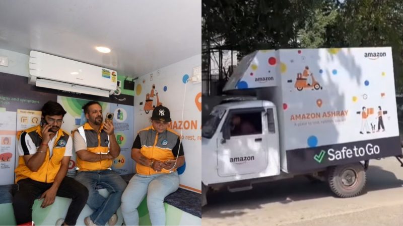 AC Rest Stops, Electrolytes & Charging Points: Inside Amazon India’s Ashray Initiative