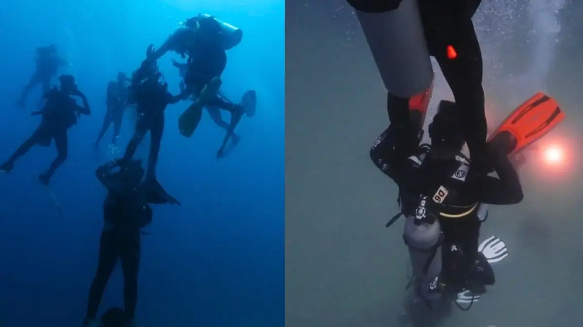 How Did Andaman Set Guinness World Record For Tallest Human Stack Underwater?