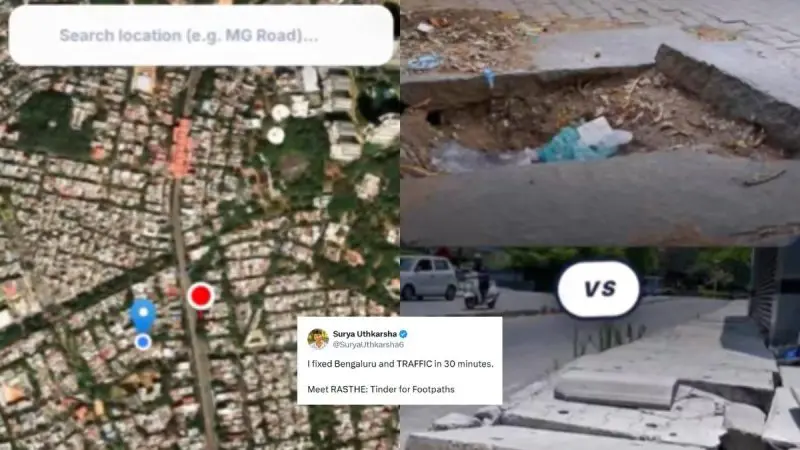 Did You Know Bengaluru Has A ‘Tinder For Footpaths’? You Can Swipe, Report & Fix Footpaths!
