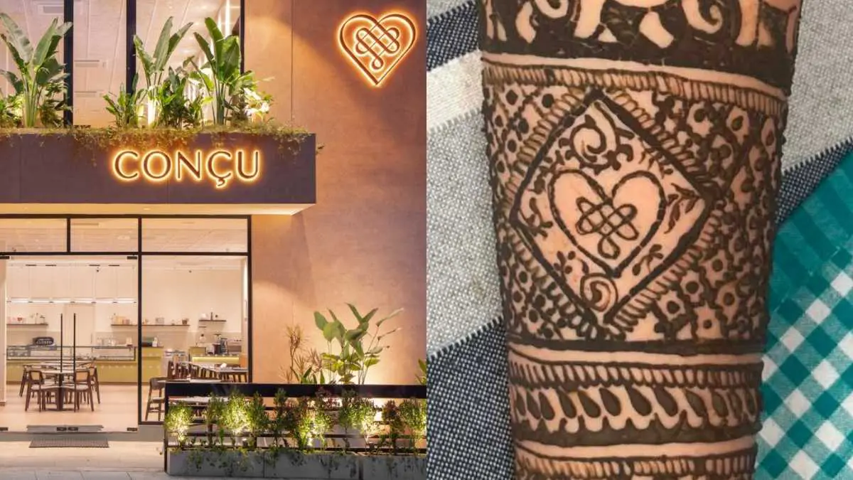 A Bride Added The Iconic Conçu Cafe Logo To Her Mehndi And It Is Absolutely Wholesome!