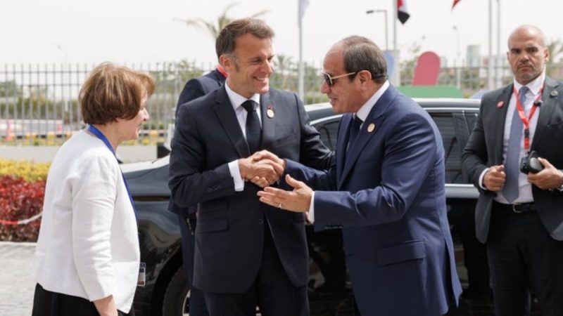 French President Macron Spotted Jogging On The Streets Of Alexandria During His Egypt Visit