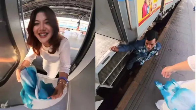 “Rahul Came At Right Time” Indian Man Jumps On Railway Track To Help Indonesian Lady Find Dupatta