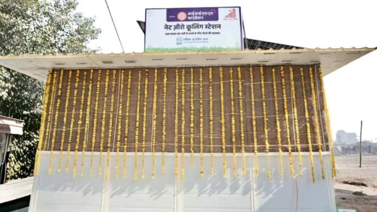 Jaipur’s Net-Zero Cooling Station For Gig Workers Uses Khus, Solar To Beat The Heat Instead Of ACs