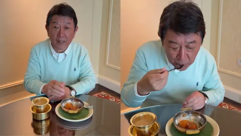Japanese FM Toshimitsu Motegi Compares Gulab Jamun With Donut; Enjoys Filter Coffee In India
