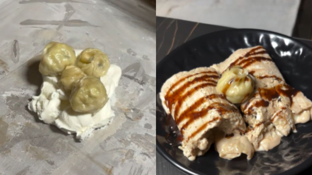 Another Day, Another Food Combo? Viral Momo Ice Cream Rolls In West Delhi Leave Netizens Confused
