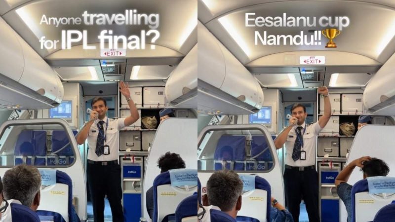 “Ee Sala Cup Namdu,” RCBian & IndiGo Pilot Hypes Up Fans On Bengaluru-Ahmedabad Flight Before IPL Final