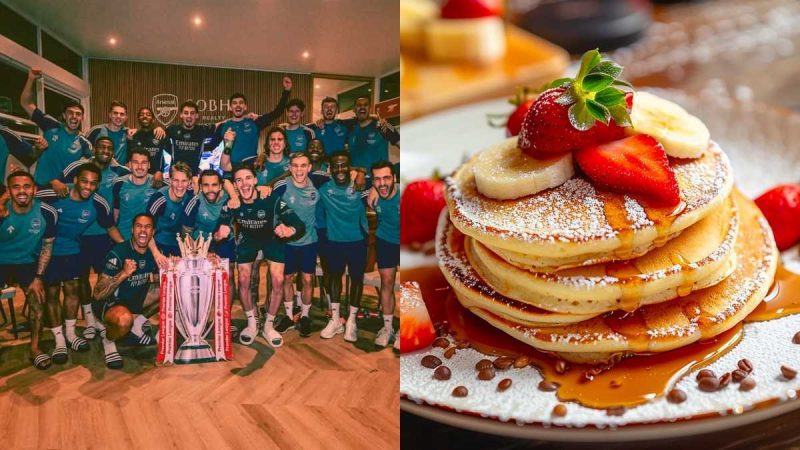 Arsenal Wins Premier League After 22 Yrs; From Jollof Rice To Pancakes, Inside Arsenal Team’s Fave Food