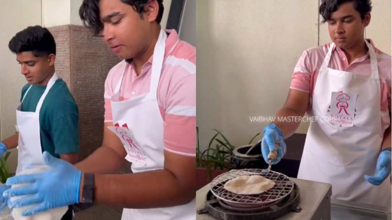 IPL 2026: Vaibhav Suryavanshi Turns Masterchef With Gol Rotis; Netizens: “Bro Is Cooking On & Off-Field”