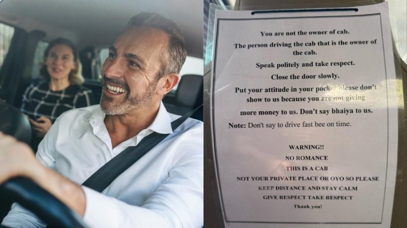 “Don’t Say Bhaiya”: Hyderabad Cab Driver’s Note For Passengers Goes Viral, Sparking Debate