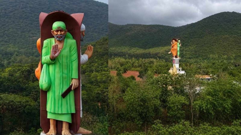Andhra Pradesh Is Now Home To The World’s Largest 120-Ft-Tall Trimukha Sai Baba Statue