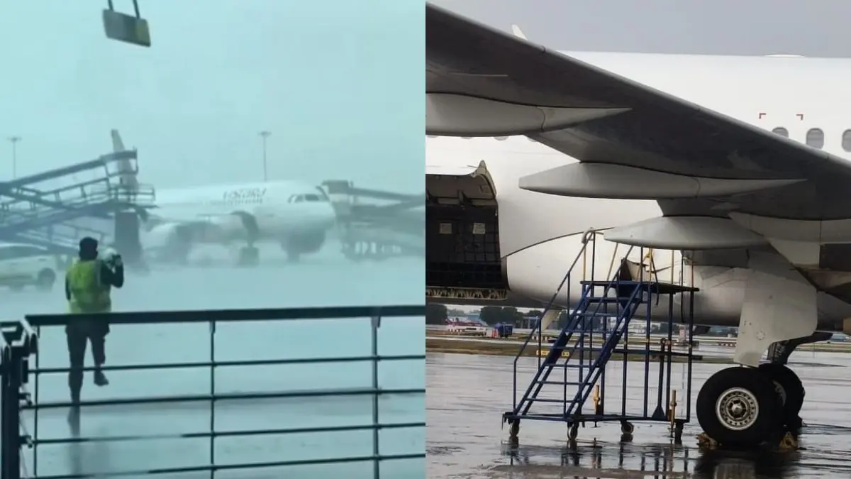 3 Air India Aircraft Damaged At Delhi Airport Due To Heavy Rain And Strong Winds