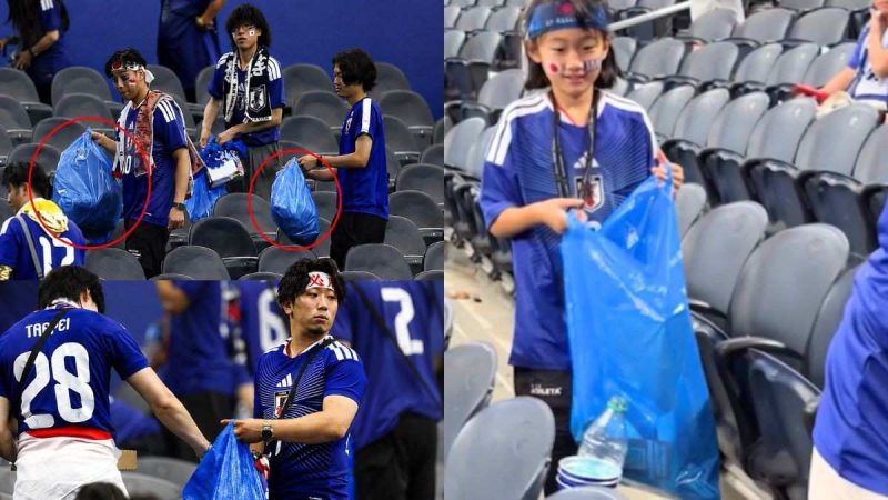“A World Cup Tradition Like No Other,” Japanese Fans Clean Up Stadium After FIFA Match