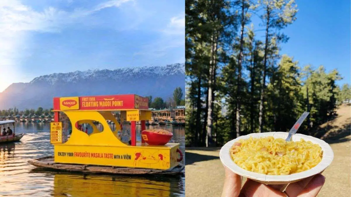 India’s First-Ever Floating Maggi Point Sails On Dal Lake In Kashmir, And It Looks Unreal!