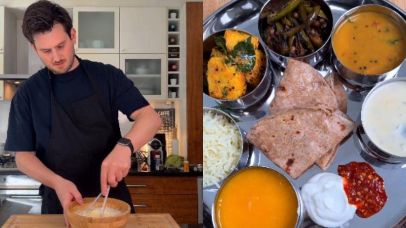 London Chef Makes Gujarati Thali At Home, Netizens Say, “Come Get Your Aadhaar Card & Garba Pass”