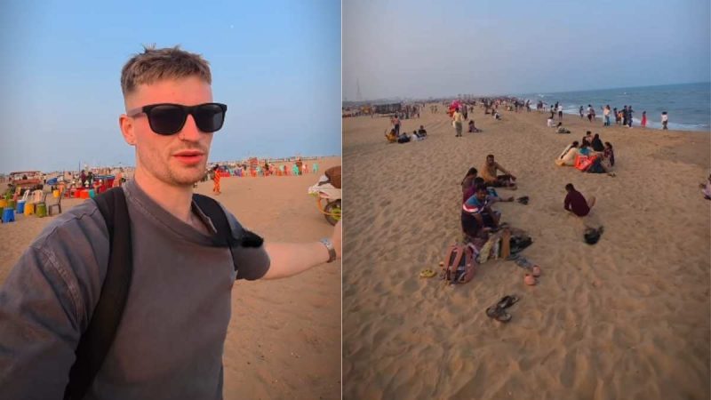 “Social Media Lied To Me” Foreign Tourist Impressed With Marina Beach Cleanliness In Chennai