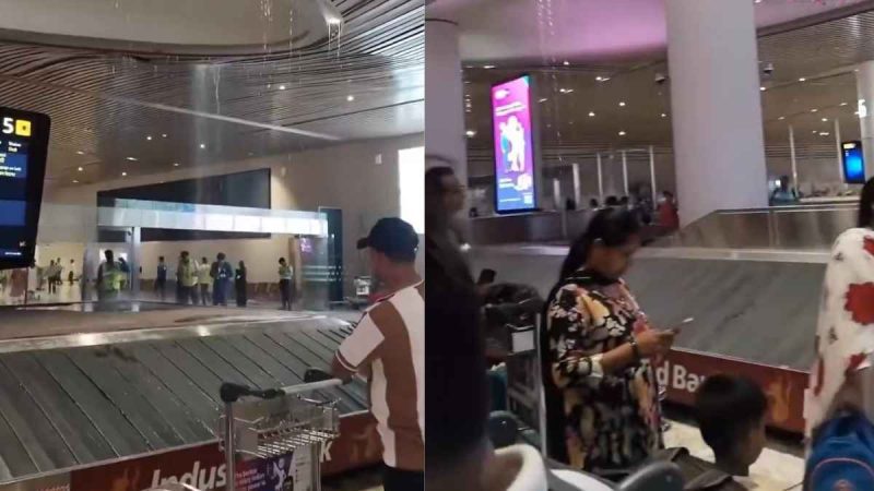 Viral Video Of Navi Mumbai Airport Shows Water Leaking From Roof, Raises Concerns Online 