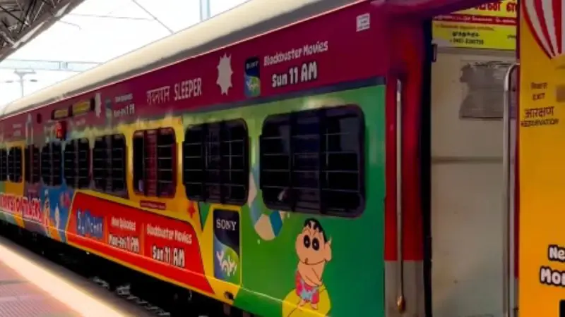 Shin Chan Fans Will Love This South Indian Train’s Colourful New Look; Check Route, Timings