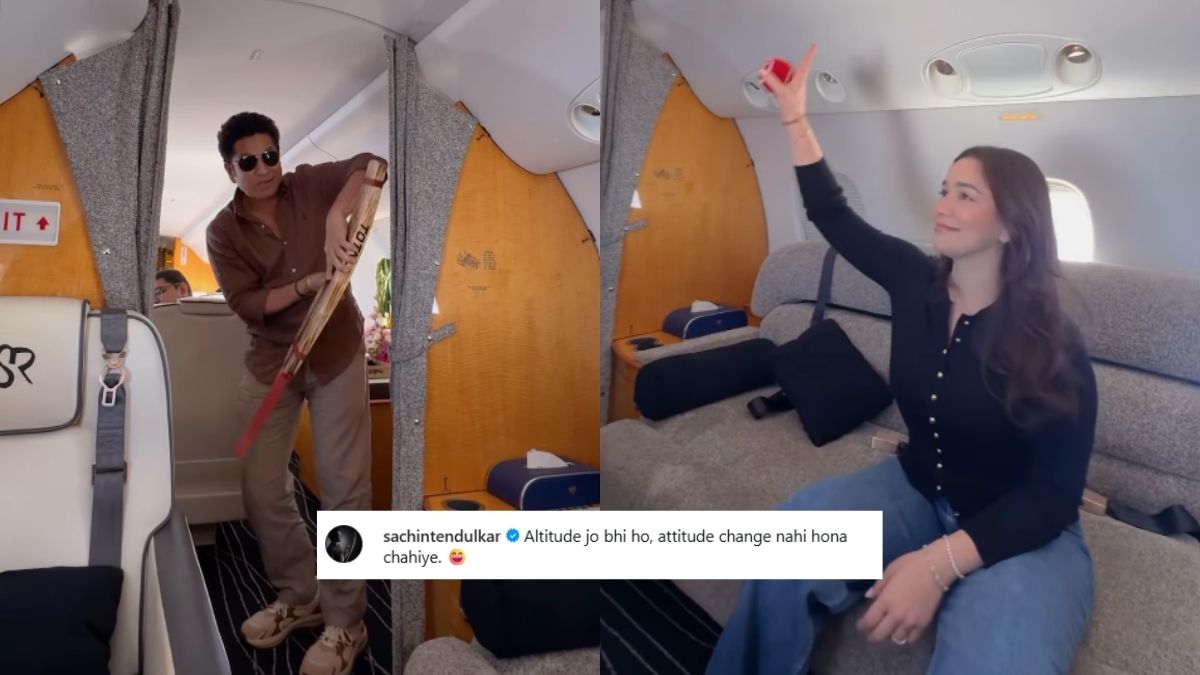 Sachin Tendulkar Plays Cricket Mid-Air With Sara & Saaniya, Says, “Attitude Should Never Change”