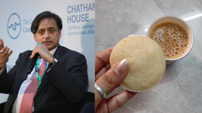 “Keep Chai In Cup, Idli On Plate,” Shashi Tharoor Slams Viral Idli Dunked In Chai Combo