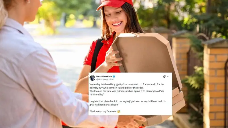 “Eat This Junk Yourself”: Zomato Rider’s Hilarious Response To Surprise Pizza Shocks Customer