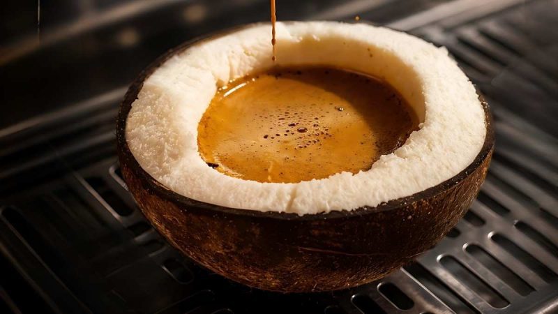 This Dubai Cafe Serves Coconut Affogato In A Literal Coconut Shell & It Looks Tempting!