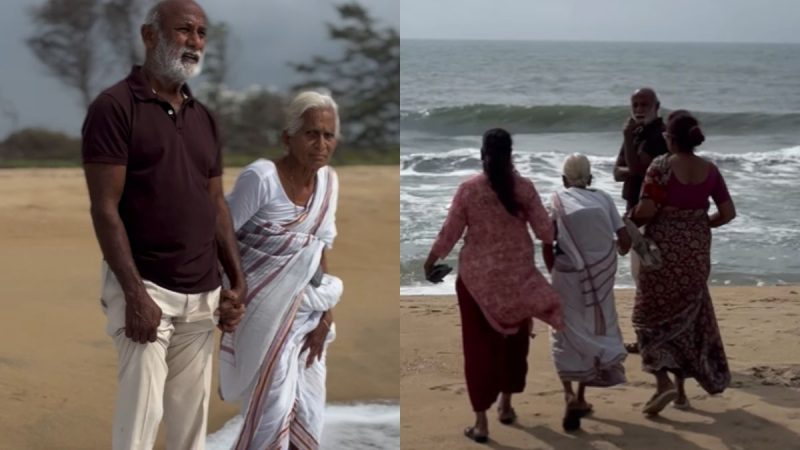Family Surprises 87-Year-Old Grandmother With First Beach Visit; Viral Video Wins Hearts Online