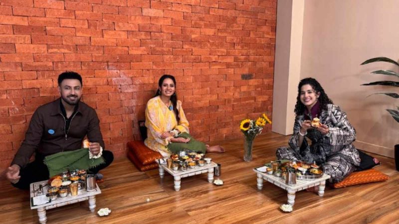 Gippy Grewal & Sargun Mehta Visit Curly Tales’s Home For Sunday Brunch Play With Kamiya Jani