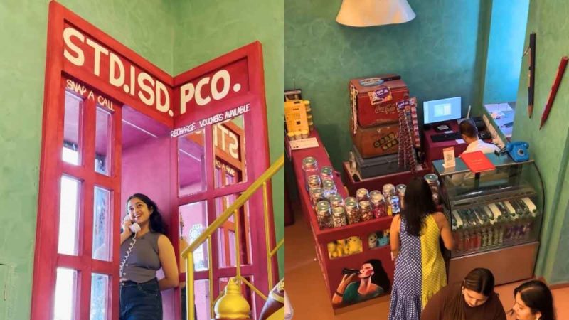Step Into The ’90s At This Mumbai Restaurant Featuring A Candy Shop & PCO Booth Decor 