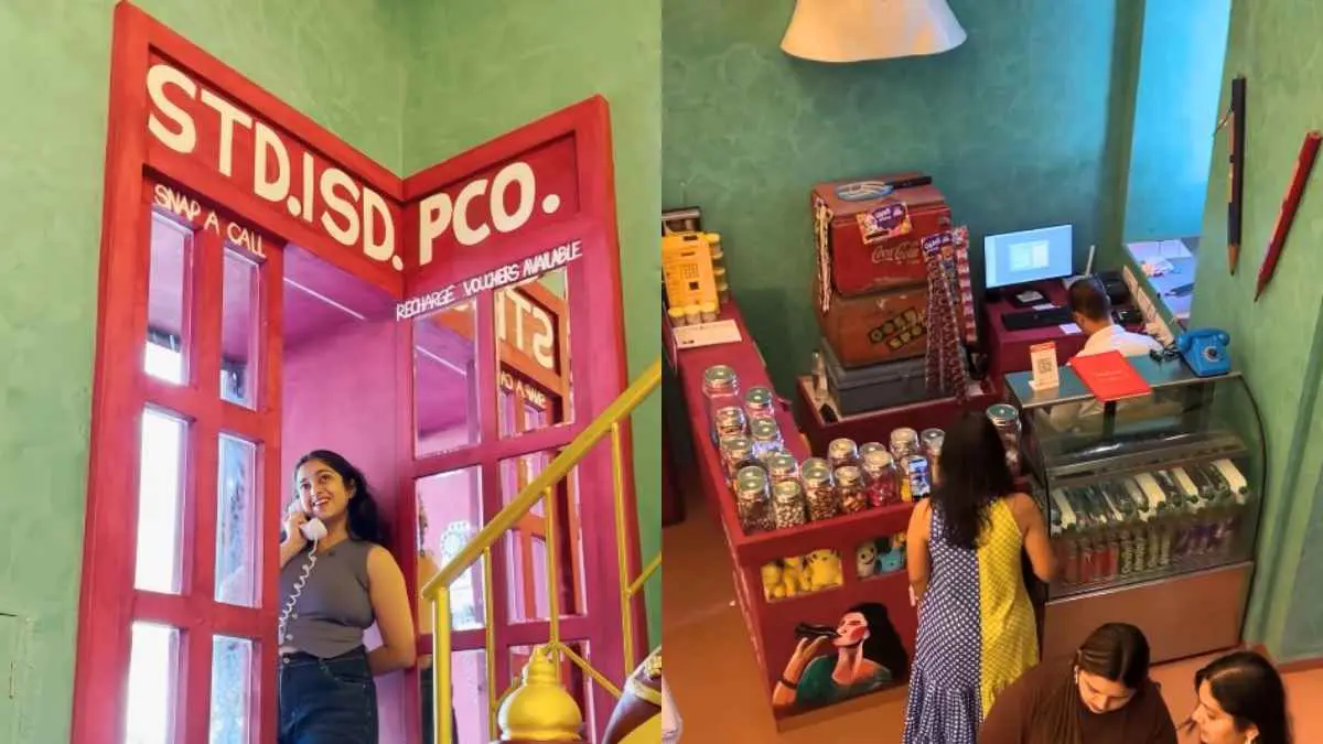 Step Into The ’90s At This Mumbai Restaurant Featuring A Candy Shop & PCO Booth Decor 
