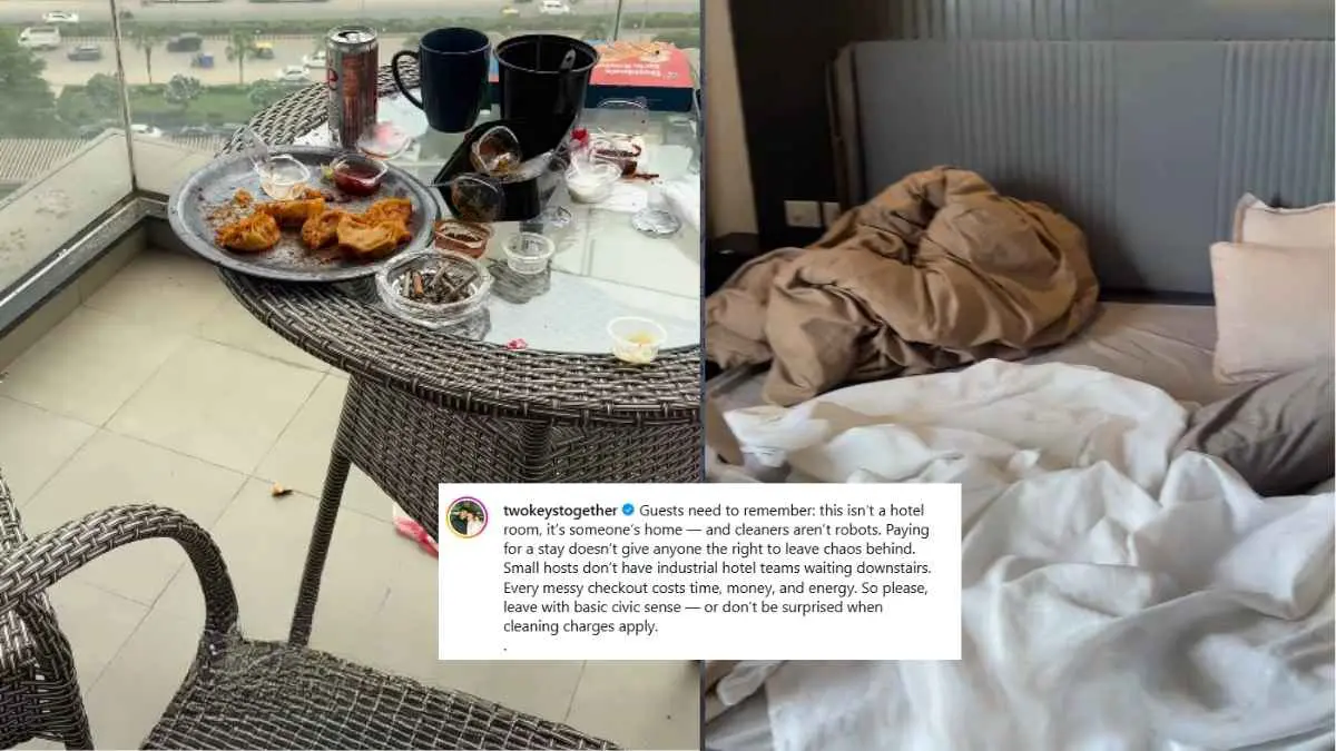 “This Isn’t A Hotel Room”: ₹1.05 Crore-Airbnb Host Calls Out Guests For Leaving Property In A Mess