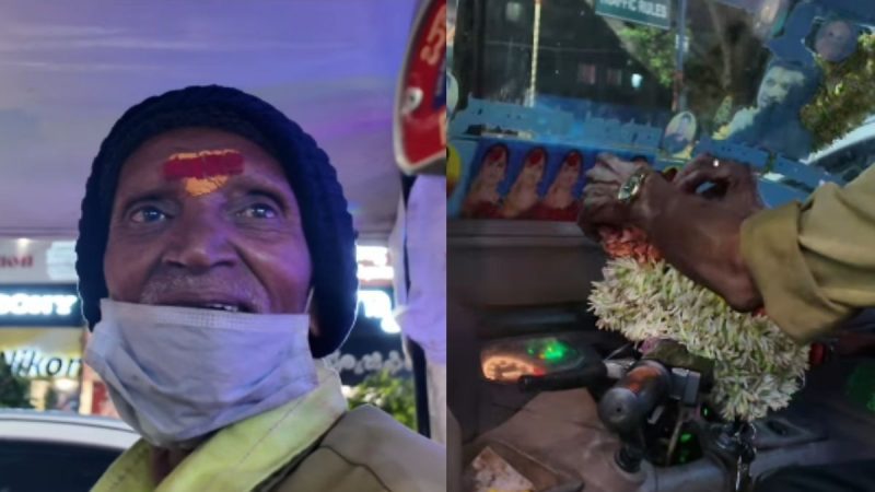 8 Years After His Wife’s Death, Bengaluru Auto Driver Still Gives Her Flowers