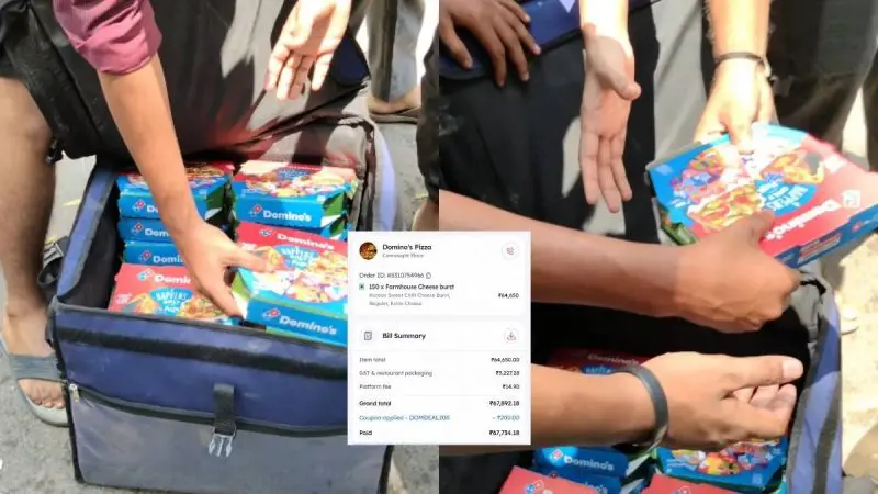 CJP Protest: Nagaland Man Sends 150 Cheese Burst Pizzas Worth ₹67,000 For Protestors In Delhi