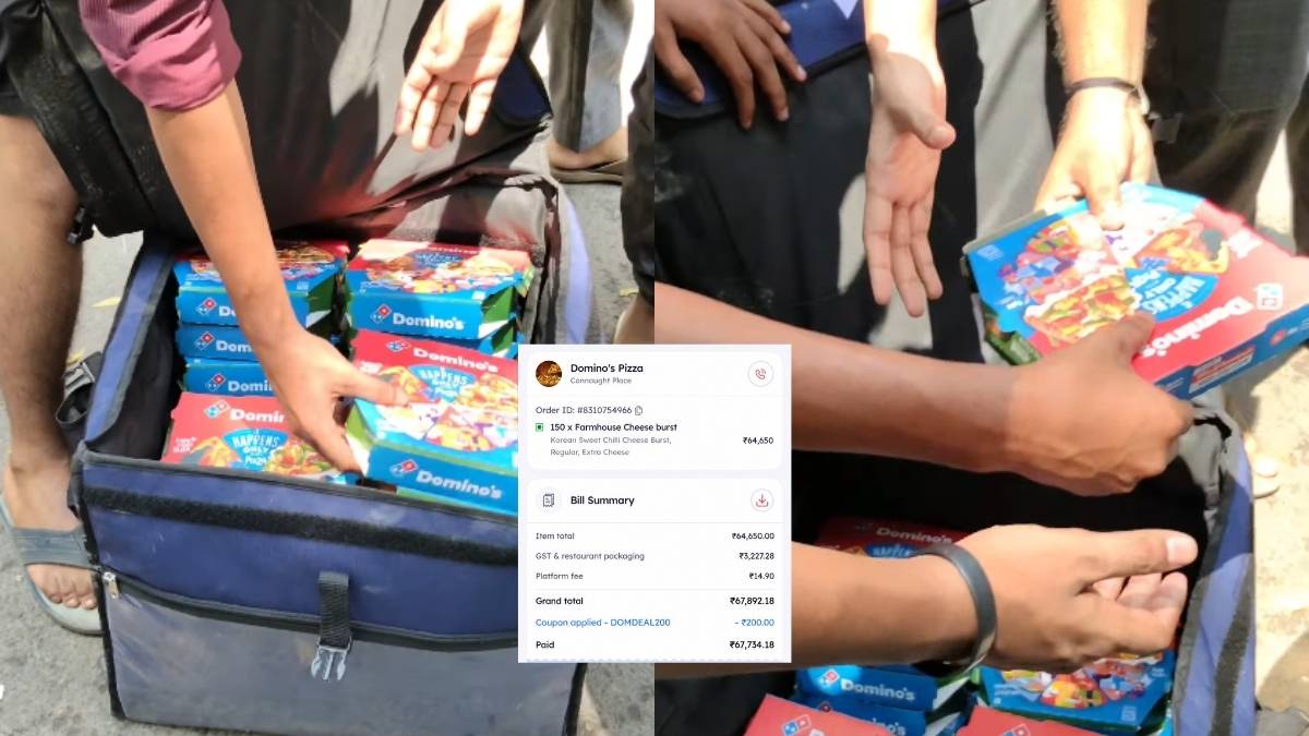 CJP Protest: Nagaland Man Sends 150 Cheese Burst Pizzas Worth ₹67,000 For Protestors In Delhi