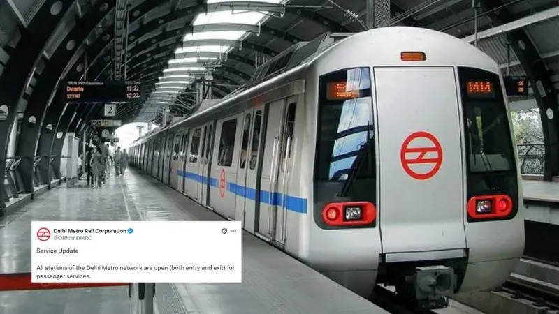 Good News For Commuters! Delhi Metro Reopens All Station Entry Gates After 4 Days Of Disruption