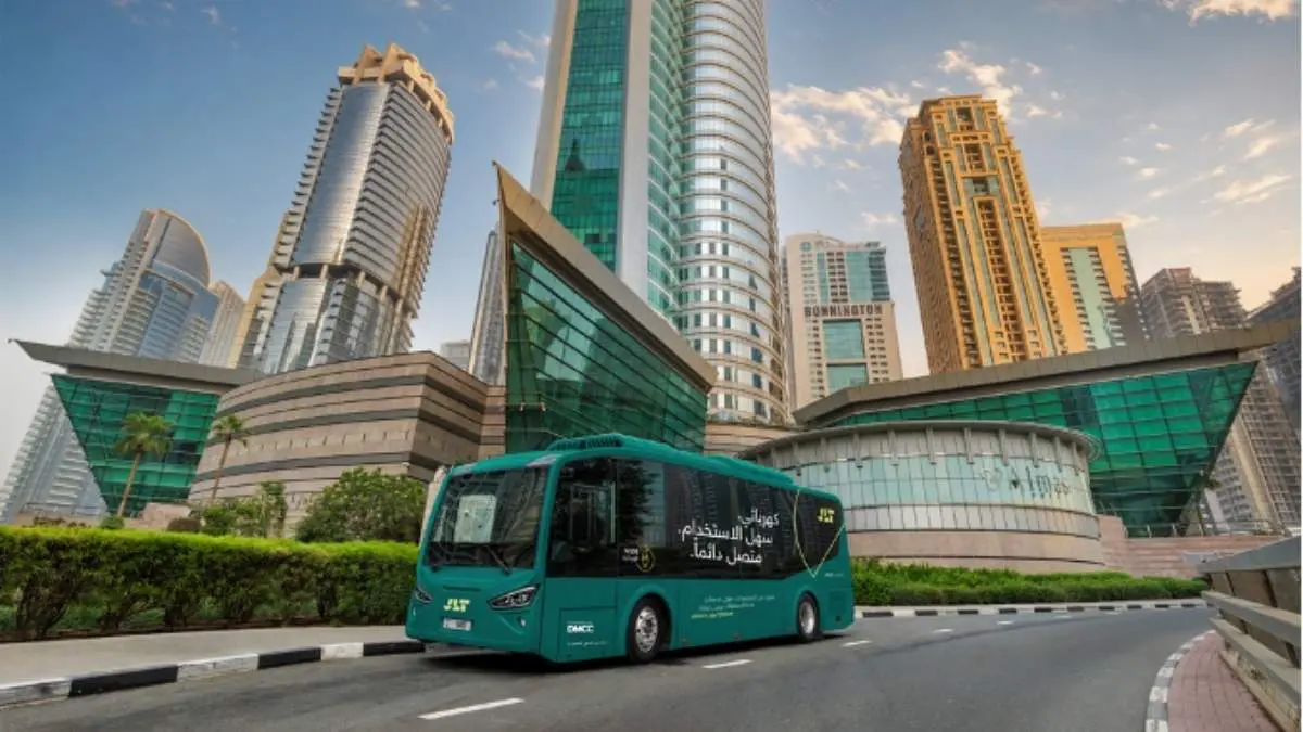 Come August, DMCC’s New Electric Bus Service To Connect JLT And Uptown Dubai; Details Inside!