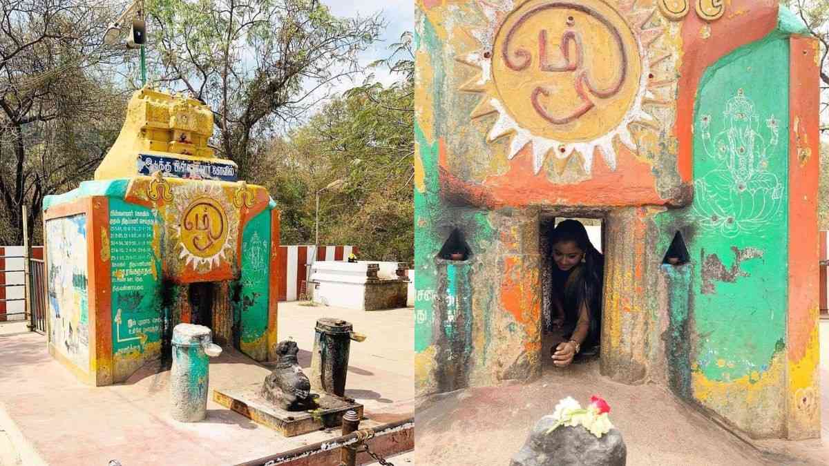 Tamil Nadu Has A Temple Without An Idol Where Devotees Crawl Through Narrow Passage To Enter