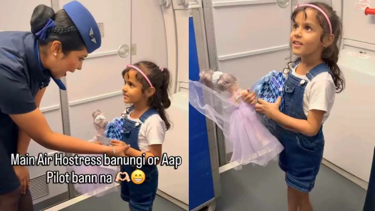“Main Bade Hoke Pilot Banungi,” 6-YO’s Cute Conversation With IndiGo Attendant Wins The Internet