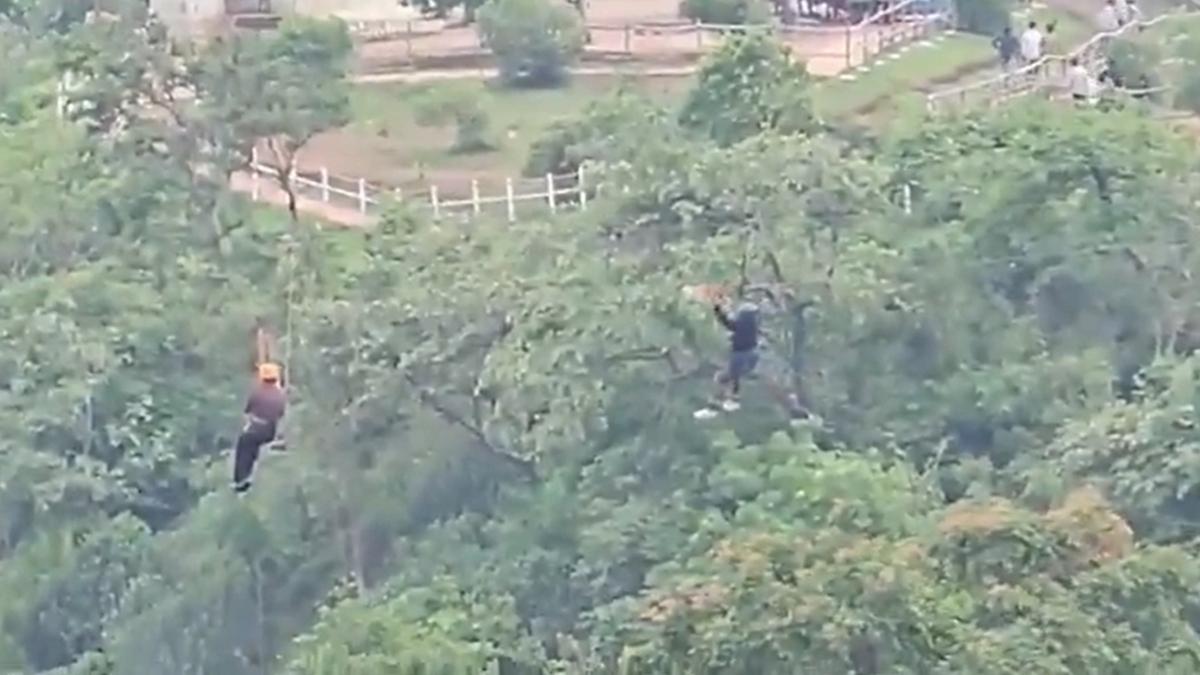 Zipline Turns Into Nightmare As Tourist Gets Stuck Over 3,500-Ft Gorge In Maharashtra