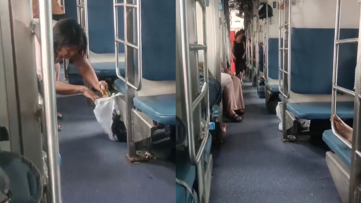 “All Indians Should Learn”: Viral Video Shows Passengers Using Own Trash Bags On Mizoram-Bound Train