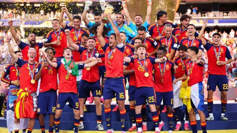 As Spain Lifts 2nd FIFA World Cup Title, Madrid & Barcelona Streets Fill Up With Fans, Fireworks & Cheers