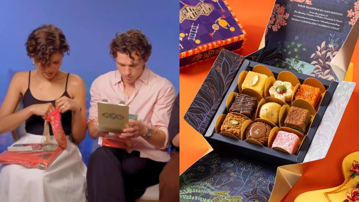 Spider-Man Eats Mithai! Tom Holland & Zendaya Try Bombay Sweet Shop Treats